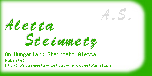 aletta steinmetz business card